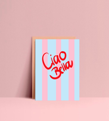 Postkarte "Ciao Bella"