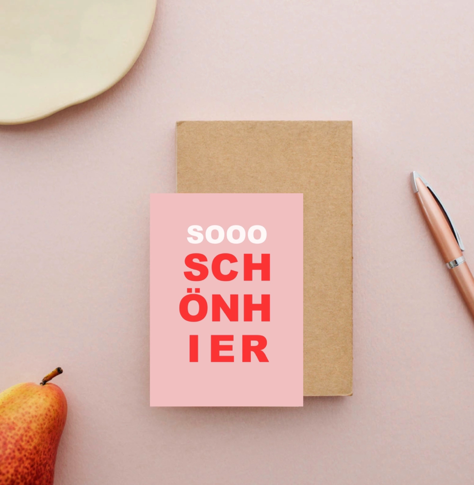 Postkarte "so schön hier"