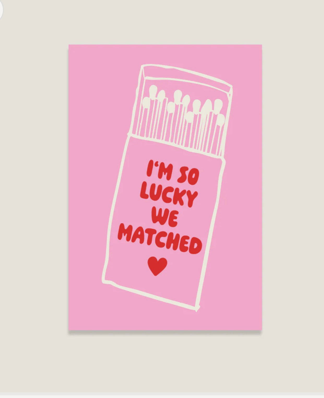 Postkarte "Matched"