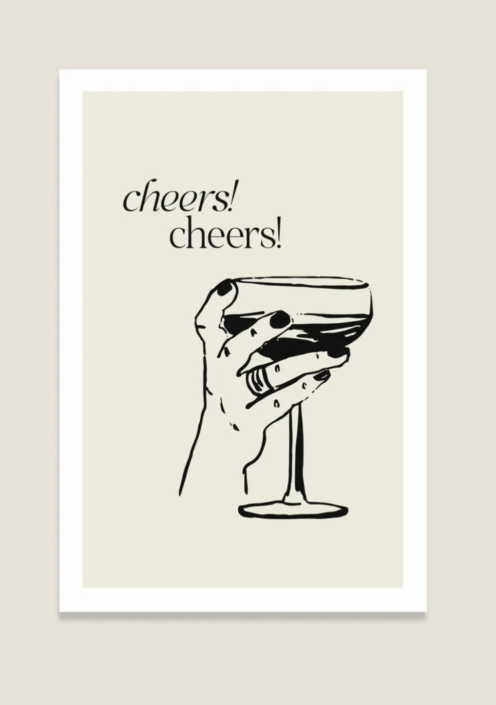 Postkarte "Cheers cheers"